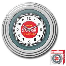 Wall Clock, Coca-Cola, 30s Style Chrome