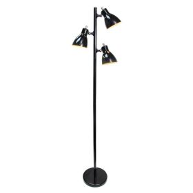 Floor Lamp, 64-inch Black 3-Light Tree Lamp Spotlight