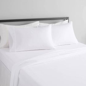 Sheet Set, Full 4-Piece Egyptian100-Percent Cotton 1000 Thread Count  - White