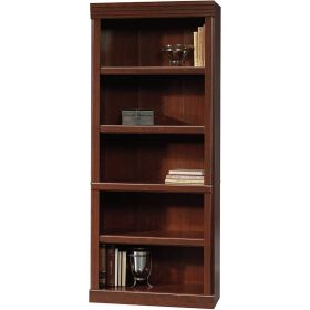 Bookcase in Cherry Finish, 71-inch High 5-Shelf Wooden