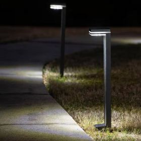 Outdoor Solar Light White LED Path Outdoor Yard Lighting - Set of 2