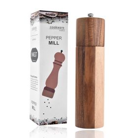 Wooden Salt OR Pepper Grinder Set, Manual Salt or Pepper Mills for Seasoning