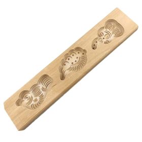 Wooden Baking Mold - Bird Leaf Cucurbit 40g