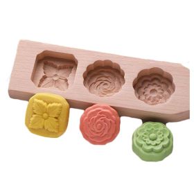 Wooden Baking Mold - Rose Flowers 40g