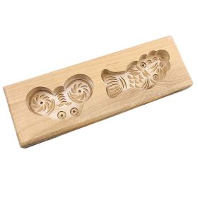 Wooden Baking Mold - Chinese Money Fish 40g