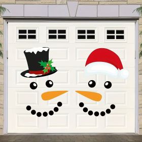 Decorative Garage Door  Snowman  Magnet Sticker, 1 set