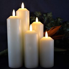 Candles with Timer; Battery Operated Candles;  LED Candles Set of 5 Decorative Home Decor