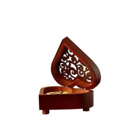 Heart-Shaped Wooden Music Box as Perfect Gift for Any Occasion, Valentine Gift