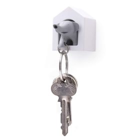 Whistle Key Ring and Key Holder Elephant Grey