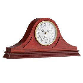 Mantel Clock, Silent Vintage Clock 6.4 in with Quartz Movement