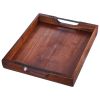 Wood Serving Tray, Acacia Wood with Handles