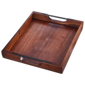 Wood Serving Tray, Acacia Wood with Handles