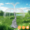 Solar-Powered Elephant Statue Fountain Light.  For outdoor decor