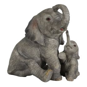 5"H Elephant with Calf Figurine Home Decor Gift, Collectible