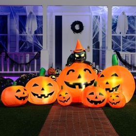 Pumpkin Halloween Inflatables  Outdoor Decorations, 7 FT