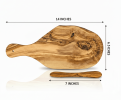 Mediterranean Olive Wood Serving Board Set with Handcrafted Wooden Knife
