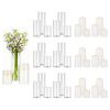 Clear Cylinder Pillar Candles and Glass Vases Set 36 Pcs