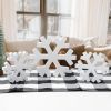 Wooden Snowflake Decor