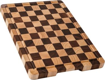 Kitchen cutting board, checkerboard grid cutting board, acacia wood