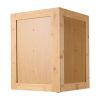 Bread Box, Double Layer Large Capacity Corner Bamboo Bread Storage Container