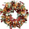 Artificial autumn wreath