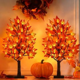 Prelit Fall Maple Tree 48 LEDs Timer
