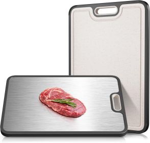Double-sided titanium straw cutting board, 15 inches X 10 inches