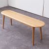 Natural Oak Wood Dining or Foyer Bench