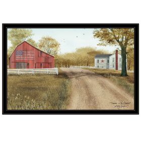 "Summer in the Country" Framed Wall Art, Modern Home Decor Framed Print for Living Room