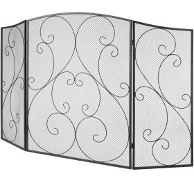 Fireplace Screen 3 Pane, 48"(L) x30.2"(H)