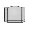 Foldable Fireplace Screen, 3-Panel