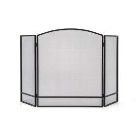 Foldable Fireplace Screen, 3-Panel