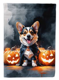 Corgi Puppy Halloween Garden Flag Mailbox Decorative Yard Banner Outside Patio Artwork for Flower Beds, Garden Size, Multicolor