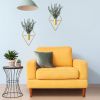 Hanging Planters with Artificial Eucalyptus Metal 4 Pcs