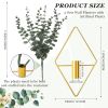 Hanging Planters with Artificial Eucalyptus Metal 4 Pcs