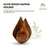 Choixe Handcrafted Olive Wood Napkin Holder