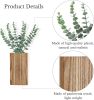 Wall Planter Vase with Artificial Eucalyptus, 2 pack