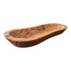 Mediterranean Olive Wood 4-Piece Kitchen Set - Handcrafted Wooden Mortar and Pestle, Multi-Purpose Serving Bowl, and Durable Cutting Board