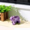 Amethyst Elephant Decor Statue Crystals Healing Stones Crystal Pocket Figurines Sculpture