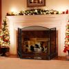 Foldable Fireplace Screen, 3-Panel