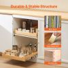 Pull Out Cabinet Organizer, 20"W x 21"D Cabinet Drawer, Soft Close Slide out Shelf