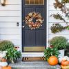 Artificial autumn wreath
