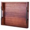 Wood Serving Tray, Acacia Wood with Handles