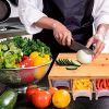 Bamboo Cutting Board with Food Containers