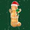 Christmas Inflatable Gingerbread Man, Outdoor Blow-Up Yard Display 6ft