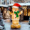 Christmas Inflatable Gingerbread Man, Outdoor Blow-Up Yard Display 6ft