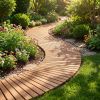 Wooden Garden Pathway with Anti-slip Surface 7 FT