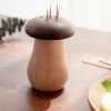 Mushroom Shaped Wood Toothpick Box