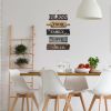 Wall Decor  with Blessing - Wooden Rustic 5pcs Roped Sign 12x18