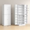 Kitchen Cabinet, with 4 Doors, White